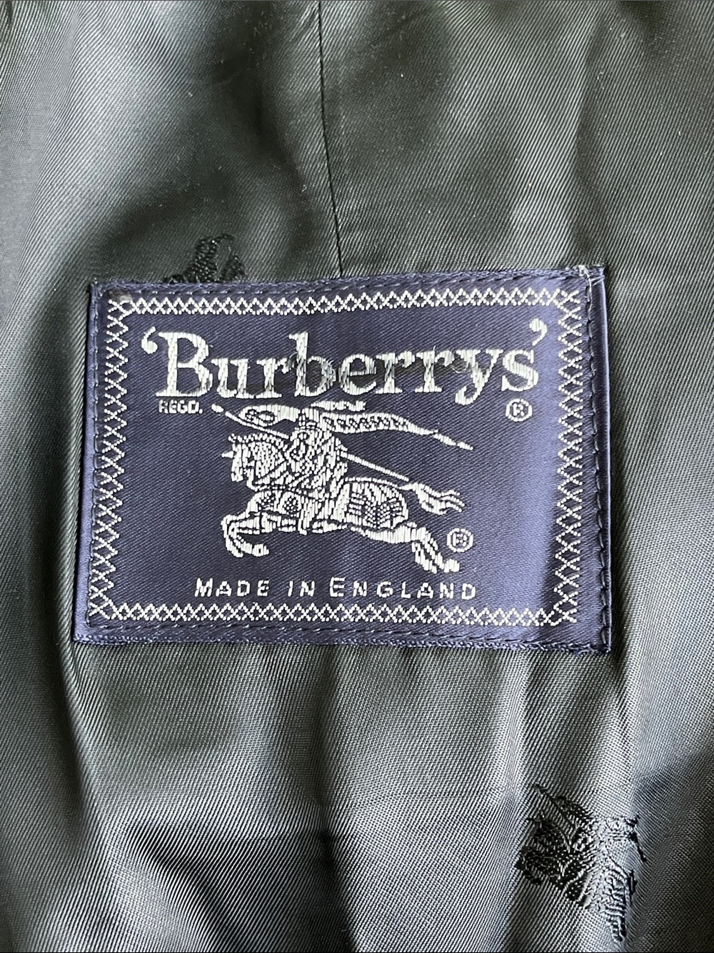 Vintage Burberry Women's Black Wool Swing Coat - Picture 10 of 12